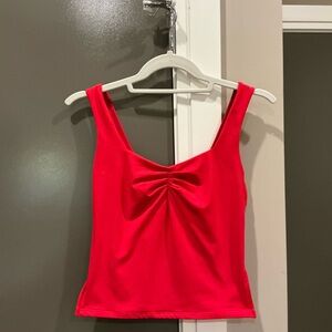 Red Sleeveless Women's Top